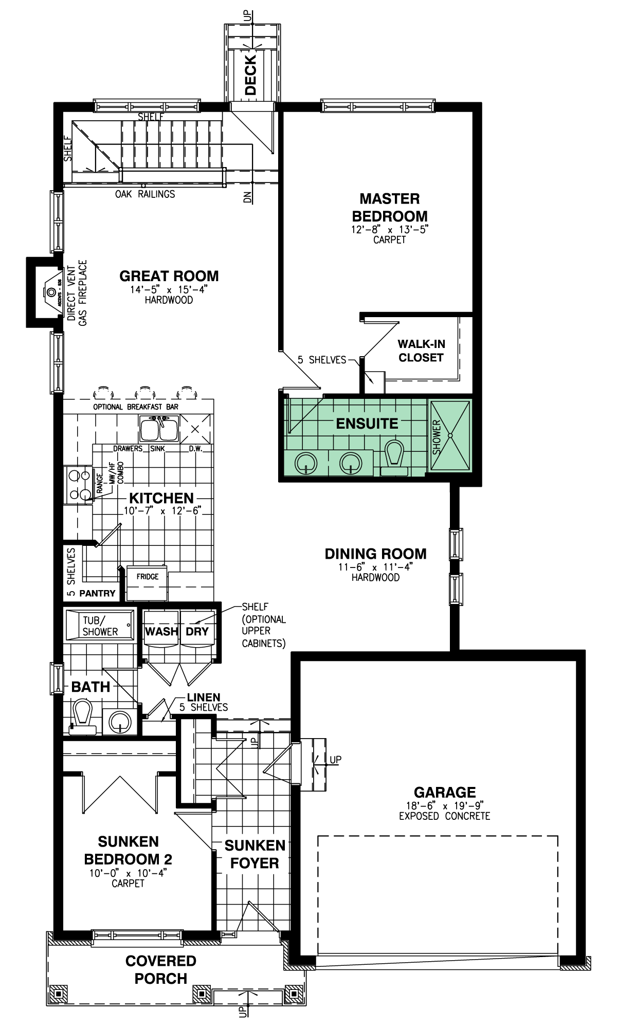 Sharpley Optional 4pc Ensuite